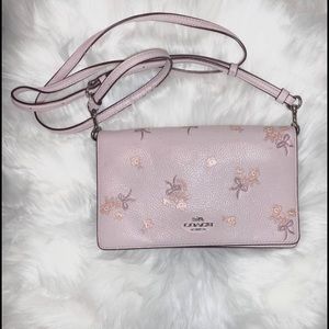 Ice Pink Floral Fold-Over Crossbody